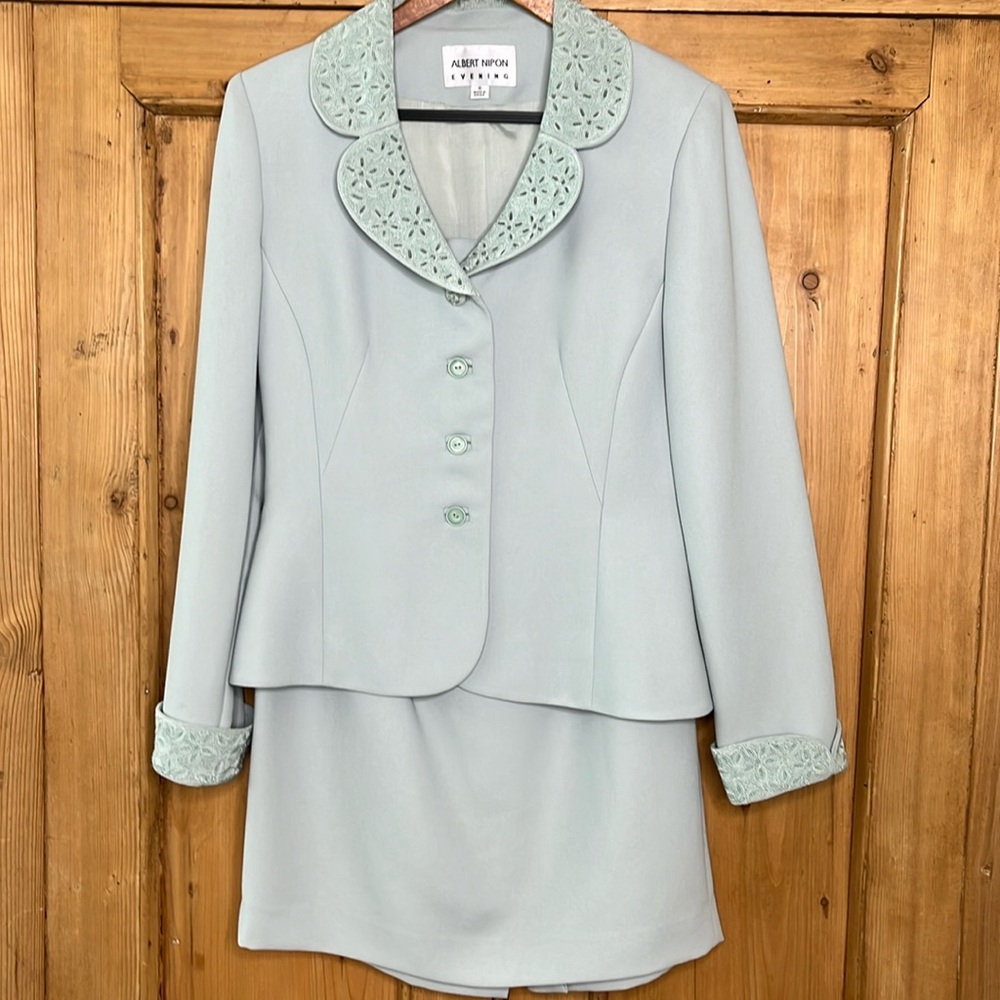 Vintage Albert Nipon Evening Skirt Set - image 1